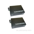 1 par Single Fiber SM 10/100/1000 Mbps Gigabit Optical Converter RJ45 Ethernet Fiber Optic Media Converter